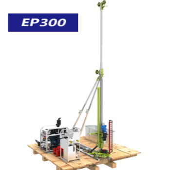 Btw 300m พกพา Core Drill Rig ครบถ้วนไฮดรอลิก แอลูมิเนียมสกัดลอก Chassis