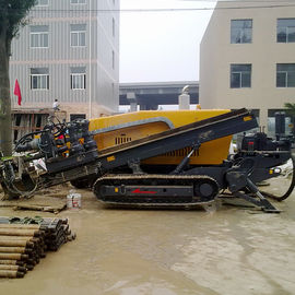 สีเหลือง 32 ตันนอนแนวนอน Drilling แท่นขุดเจาะ 0-140RPM ความเร็ว Spindle