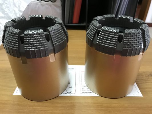 ความเร็วที่รวดเร็ว Borehole Geological Diamond Core Bit Coal Drilling Impregnated Drill Bit