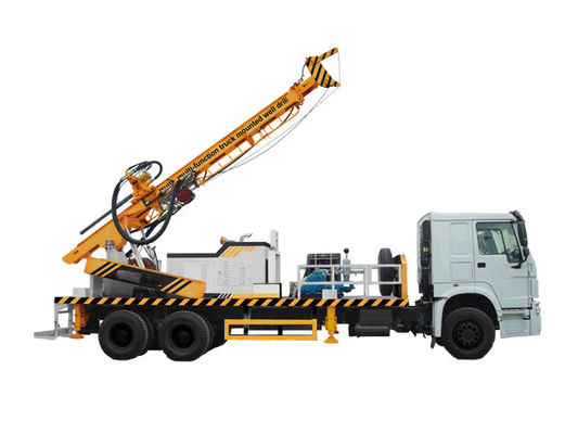 600m 650mm รถบรรทุกติดตั้งแท่นขุดเจาะบ่อน้ำ Yuchai Borehole Drilling Rig TSJ-600X70 Deep Multi - Function