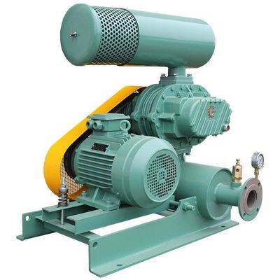 โครงสร้างที่มีเสียงรบกวนต่ำ Sl4005 Air Root Blower Three Lobe Double Oil Tank