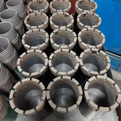 BW NW HW PW Impregnated Diamond Casing Shoe Bit Crown Type 8mm