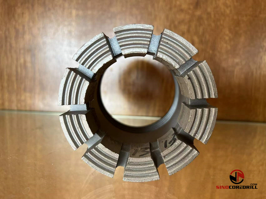 การขุดฮาร์ดร็อค 12mm Diamond Core Bit HWL Impregnated