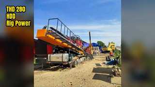 THD-280 HDD Rig โครงการไร้ร่องลึกเส้นผ่านศูนย์กลางขนาดใหญ่